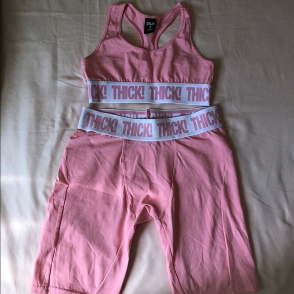 Kylie Jenner Pink ‘THICK’ Sports Set - Picture 2 of 4